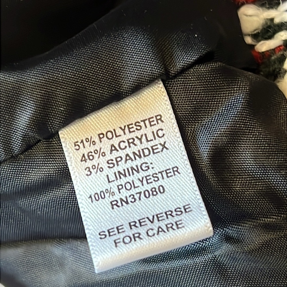 CATO Boucle Black Red White Tweed Skirt Size 12 - Picture 8 of 10